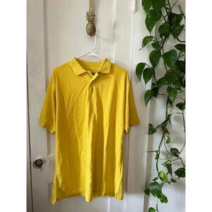 Crest Signature Collection men’s size large yellow polo shirt
